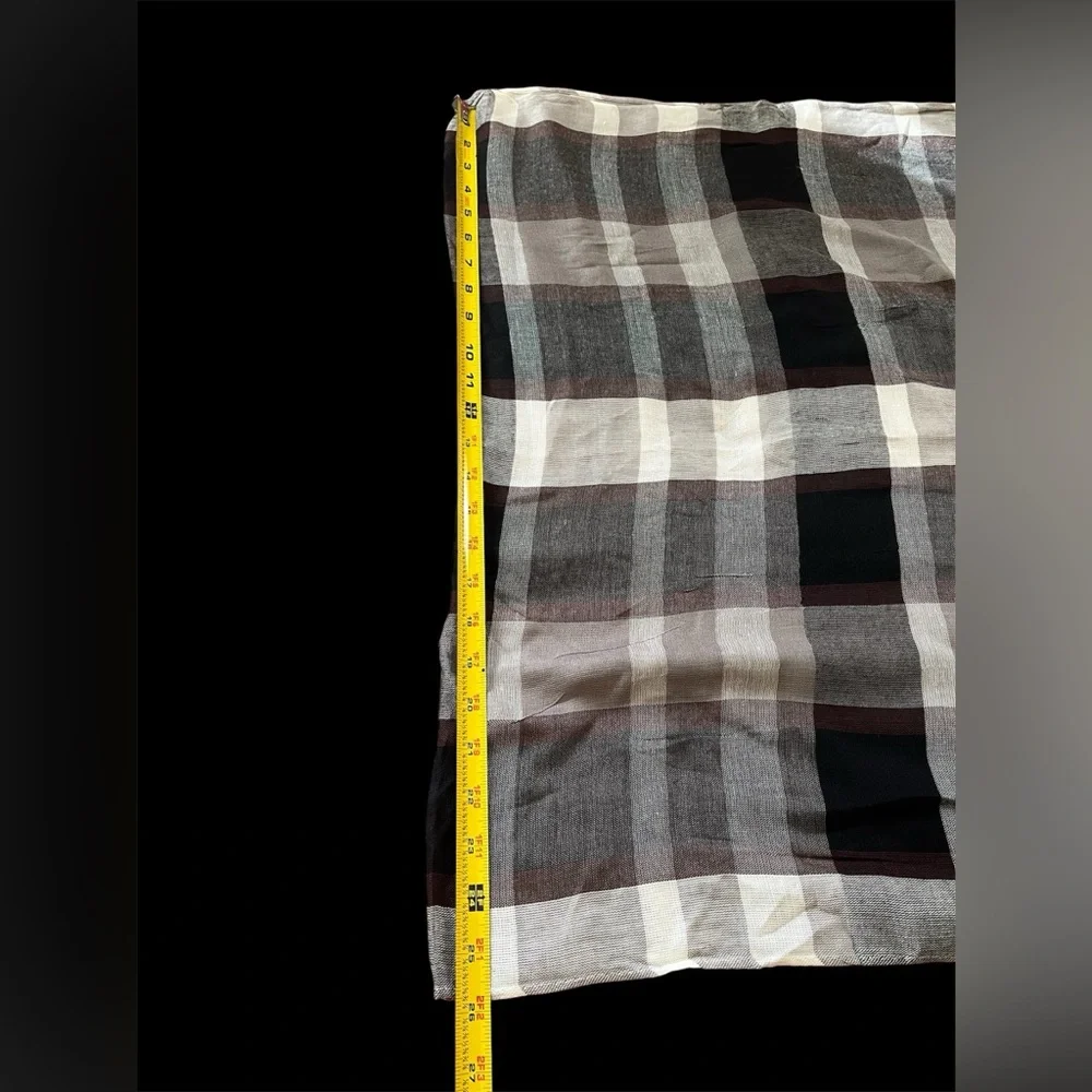 Men’s rayon scarf in Black, Gray, and burgundy